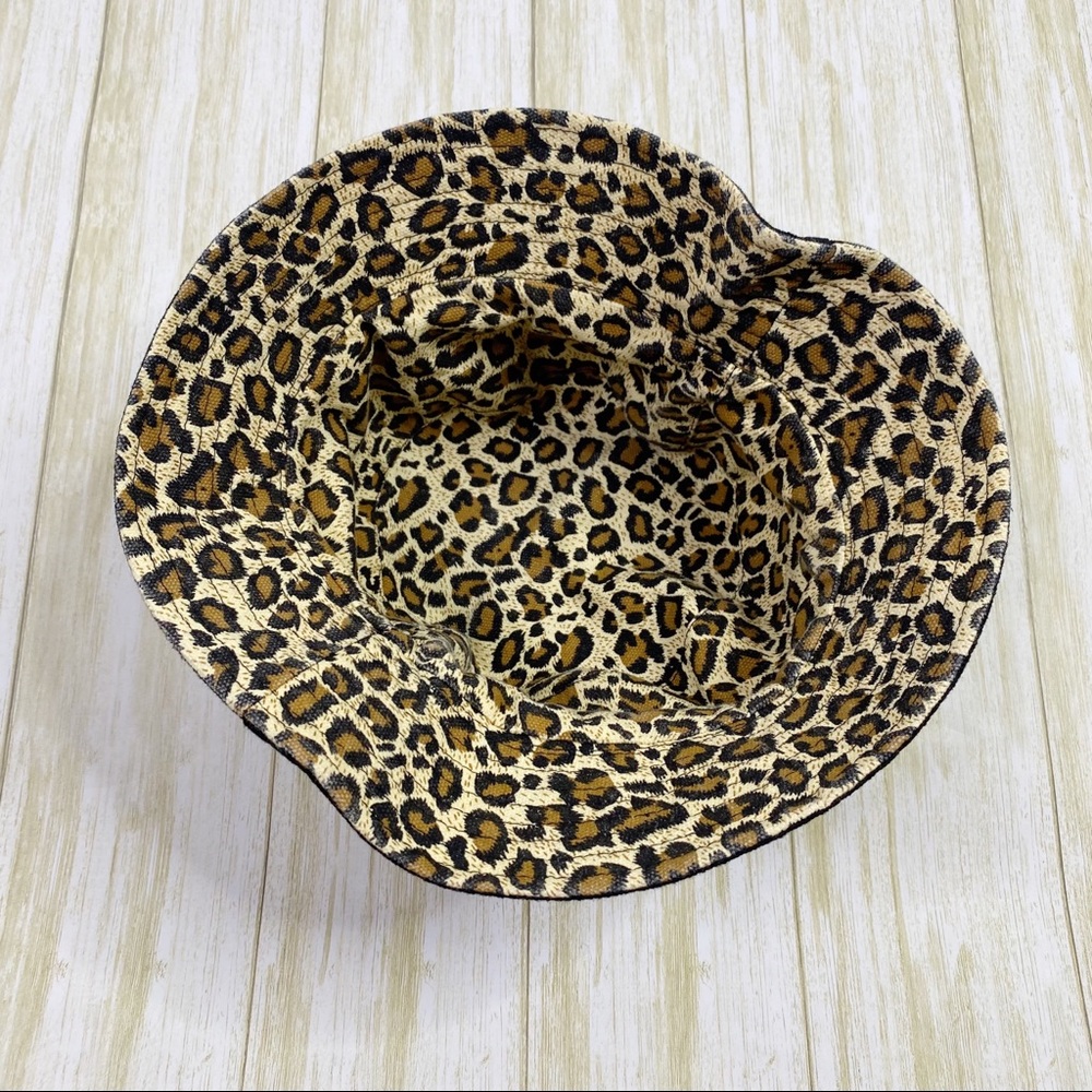 Unbranded Reversible Leopard Print & Black Bucket… - image 3